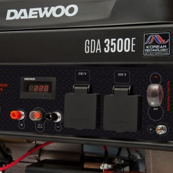 Agregat prądotwórczy benzynowy DAEWOO GDA 3500E, 2x16A AVR MOC 3,2kW