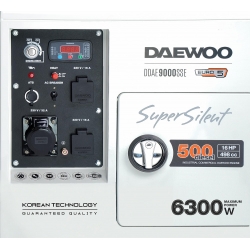 Agregat prądotwórczy Diesel DAEWOO DDAE 9000SSE, 2x16A, 1x32A, AVR, MOC 6.3 kW