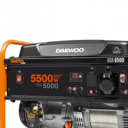 Agregat prądotwórczy benzynowy DAEWOO GDA 6500, 1x16A, 1x32A, AVR, MOC 5,5 kW
