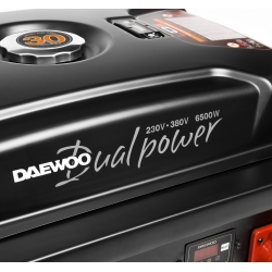 Agregat prądotwórczy benzynowy DAEWOO GDA 7500DPE-3, 1x16A 230V, 1x32A 230V, 1x16A 400V, AVR, MOC 6,5 kW