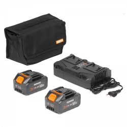 DAEWOO odśnieżarka akumulatorowa DAST 5542Li SET - (akumulatory i ładowarka w zestawie), 2х21V, 51 cm