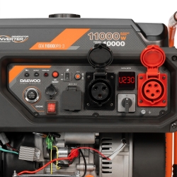 Agregat prądotwórczy inwertorowy DAEWOO GDA 11000DPEi-3, 1х16A [230B] 1x32A [230B] 1x16A [400B], MOC 11 kW