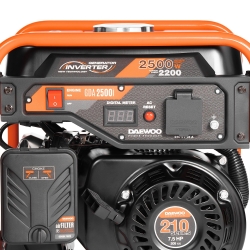 Agregat prądotwórczy inwertorowy DAEWOO GDA 2500i, 1x230V/16A, MOC 2 kW