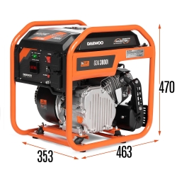 Agregat prądotwórczy inwertorowy DAEWOO GDA 3800i,  2x230V/16A, MOC 3.8 kW