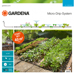 GARDENA Micro-Drip-System - zestaw podstawowy na grządki i rabaty, 13015-20