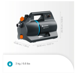 NOWOŚĆ 2026 Akumulatorowa pompa ogrodowa 3000 Silent 18V P4A (bez akumulatora)