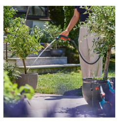 GARDENA Classic kompaktowy wielofunkcyjny pistolet zraszający - zestaw do kranów wewnętrznych, 18376-20