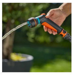 GARDENA Classic kompaktowy wielofunkcyjny pistolet zraszający - zestaw do kranów wewnętrznych, 18376-20