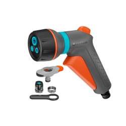 GARDENA Classic kompaktowy wielofunkcyjny pistolet zraszający - zestaw do kranów wewnętrznych, 18376-20