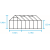 HALLS szklarnia ogrodowa Popular 106, (6,2 m2; 1,93 x 3,19 m), srebrna + baza