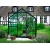 HALLS szklarnia ogrodowa Popular 106, (6,2 m2; 1,93 x 3,19 m), zielona + baza