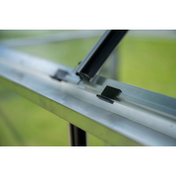 HALLS szklarnia ogrodowa ICON 6 (6,1 m2; 1,93 x 3,17 m) czarna + baza