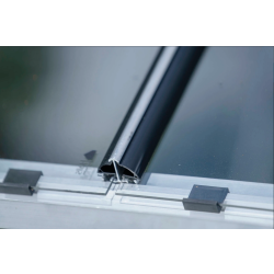 HALLS szklarnia ogrodowa ICON 6 (6,1 m2; 1,93 x 3,17 m) czarna + baza