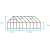 HALLS szklarnia ogrodowa Universal 128 - (9.9 m2; 2,57 x3,84 m), srebrna + baza