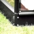 VITAVIA szklarnia ogrodowa URANUS 11500, czarna (11,5 m2; 2,57 x 4,45 m) + baza