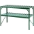 Półka, stolik dwupoziomowy aluminiowy do szklarni (120x50x75cm) - zielony