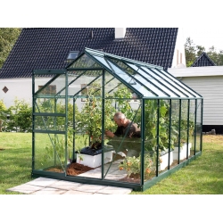 VITAVIA szklarnia ogrodowa VENUS 7500, zielona - 7,5 m2, (1,93 m x 3,84 m) + baza