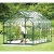 VITAVIA szklarnia ogrodowa Diana 11500, zielona - 11,5 m2, (2,57 m x 4,45 m) szkło hartowane + baza