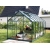 VITAVIA szklarnia ogrodowa VENUS 7500, zielona - 7,5 m2, (1,93 m x 3,84 m), szkło hartowane + baza