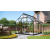 VITAVIA szklarnia ogrodowa Merkur 8300, czarna (8,3 m2; 2,57 x 3,21 m) + baza