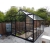 VITAVIA szklarnia ogrodowa URANUS 9900 czarna (9.9 m², 2.57 m x 3.83 m), szkło hartowane + baza