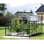 VITAVIA szklarnia ogrodowa URANUS 9900 czarna (9.9 m², 2.57 m x 3.83 m), szkło hartowane + baza