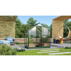 VITAVIA szklarnia ogrodowa VENUS 2500, zielona - (2,5 m2; 1,93 x 1,31 m) + baza