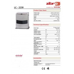 ZIBRO piecyk naftowy laser elektroniczny LC 2230, 0.8 - 3 kW, 19-48 m2
